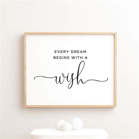 Download Free Quote - Every dream starts with a wish Cut Images